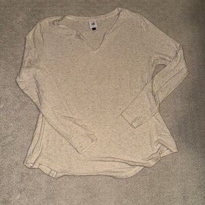 CAbi Women's Cream Long Sleeve Top